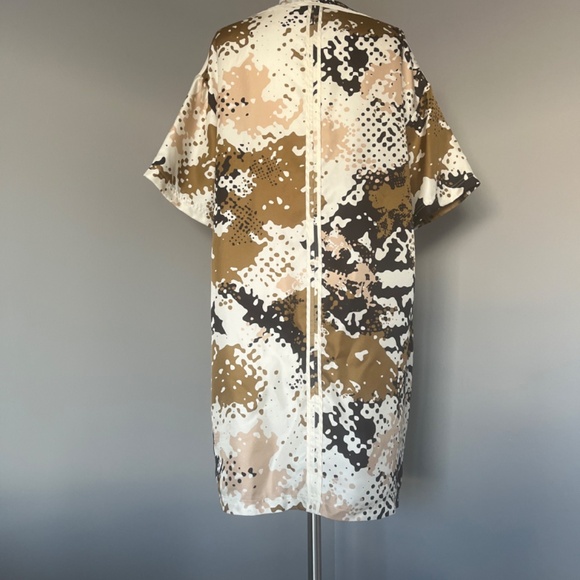 $495 rag & bone 'Chester' Camo Print 100% Silk T-Shirt Dress Small - Picture 10 of 16
